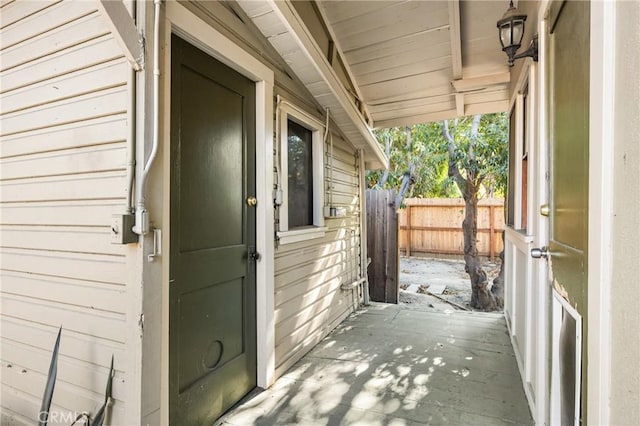 doorway to property featuring a patio area