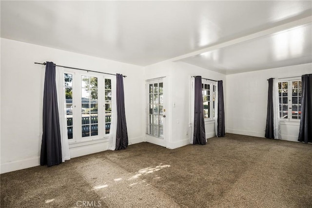 view of carpeted empty room