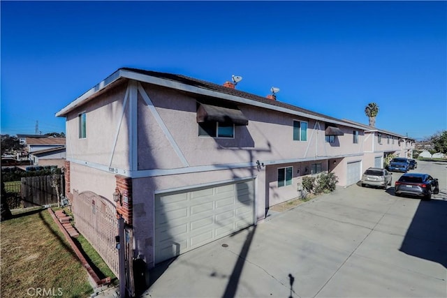 view of home's exterior featuring a garage