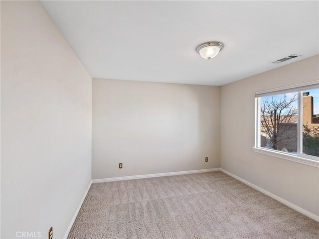 view of carpeted empty room