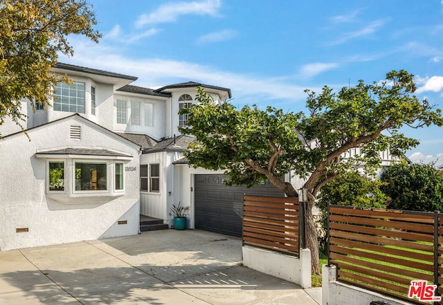 view of front of house featuring a garage