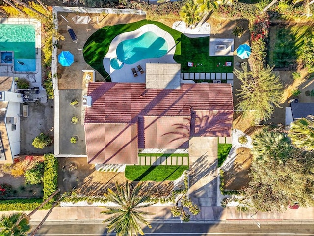 birds eye view of property