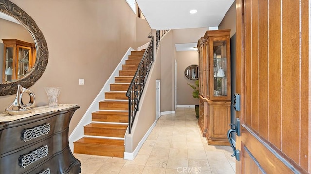 view of tiled entryway