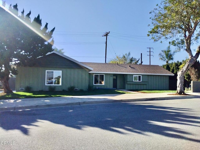 view of ranch-style home