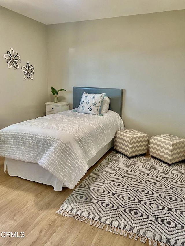 bedroom featuring light hardwood / wood-style floors