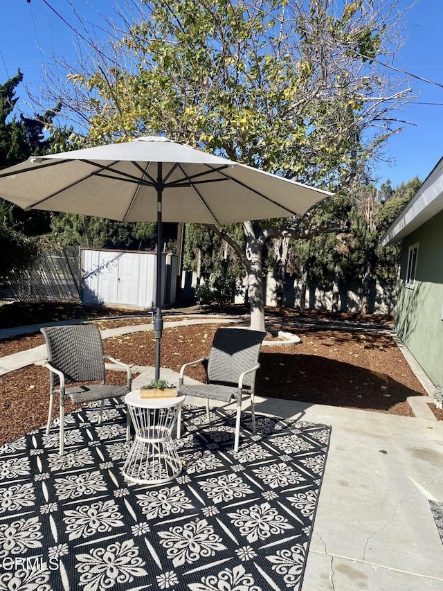 view of patio