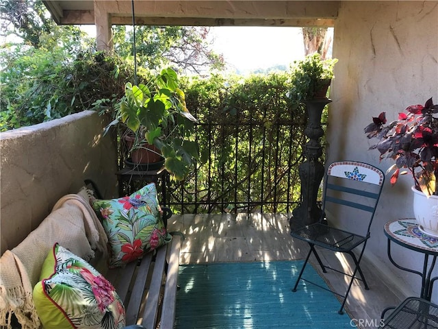 view of balcony