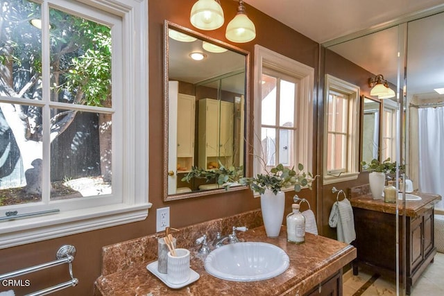 bathroom with vanity