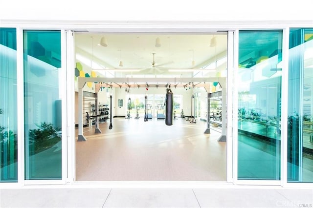 view of exercise room