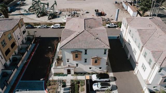 drone / aerial view with a residential view