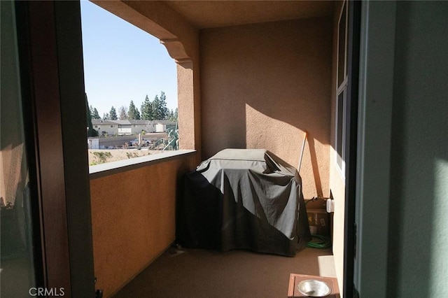 balcony with grilling area