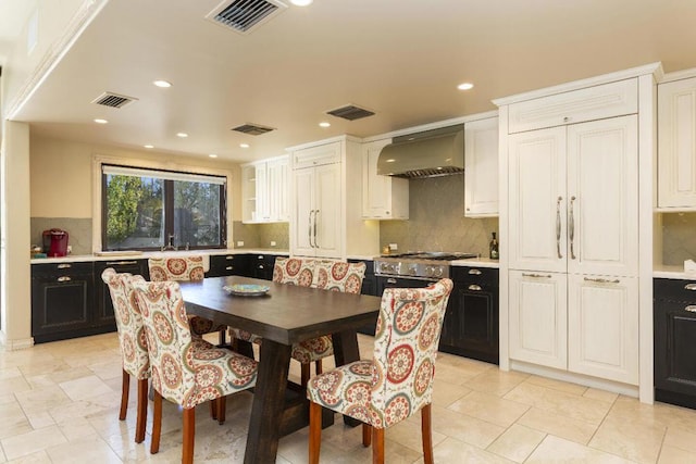 view of dining area