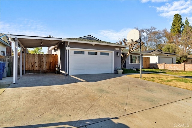 view of ranch-style home