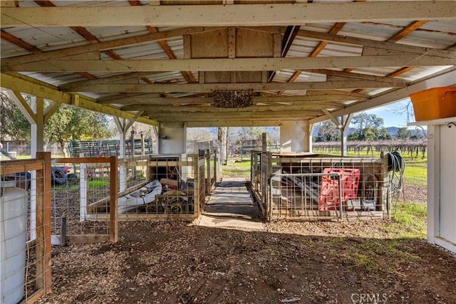 exterior space with an outdoor structure