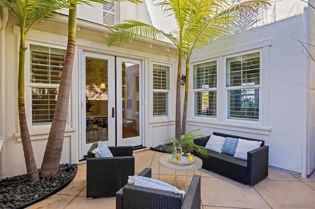 view of patio / terrace with french doors