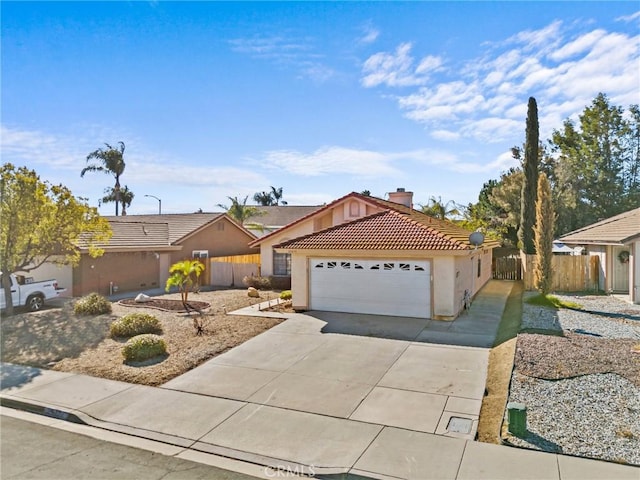 ranch-style house with a garage