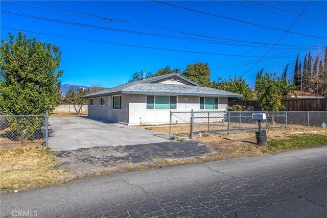 view of ranch-style home