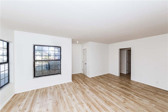 empty room featuring light hardwood / wood-style flooring