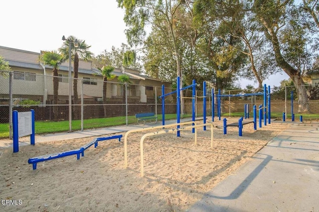 view of jungle gym