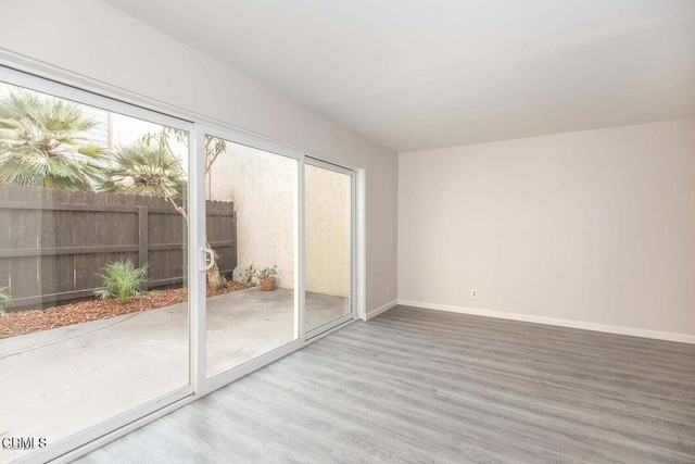 interior space with wood-type flooring