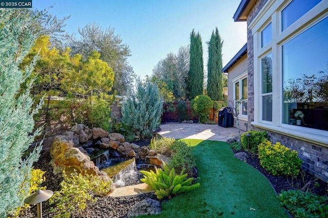 view of yard with a patio