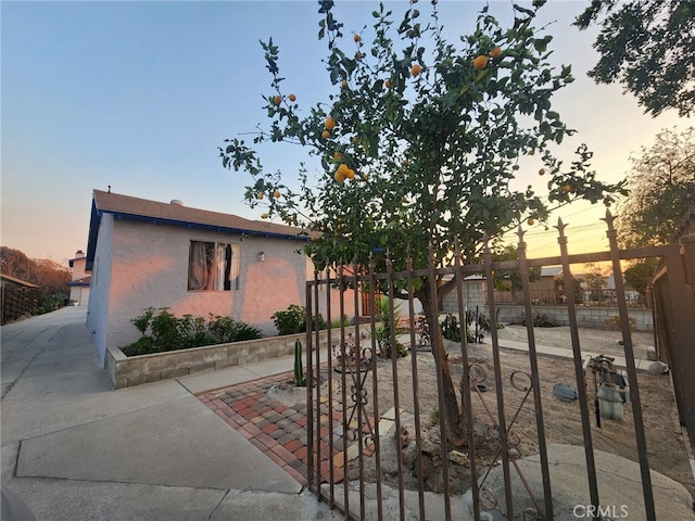 view of front of property with a patio area