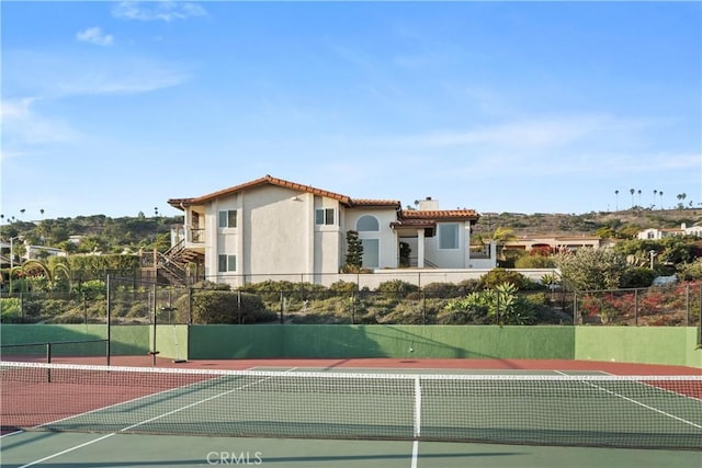 view of tennis court