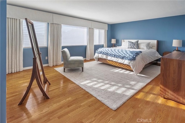 bedroom featuring hardwood / wood-style flooring