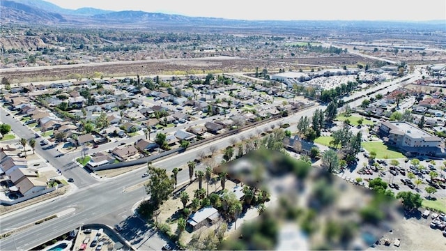 aerial view featuring a mountain view