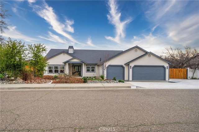 ranch-style house with a garage