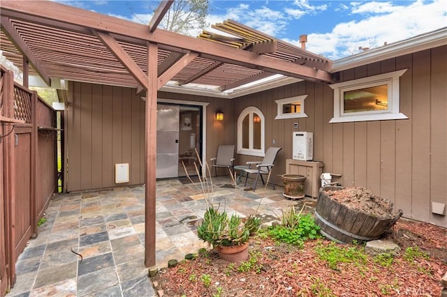 view of patio / terrace with a pergola