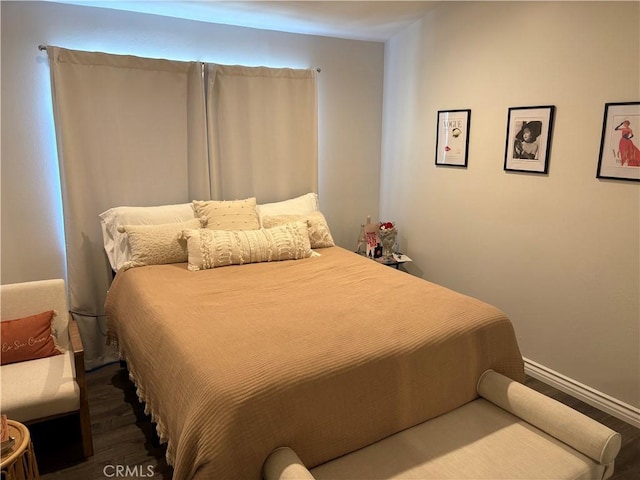 bedroom featuring hardwood / wood-style floors