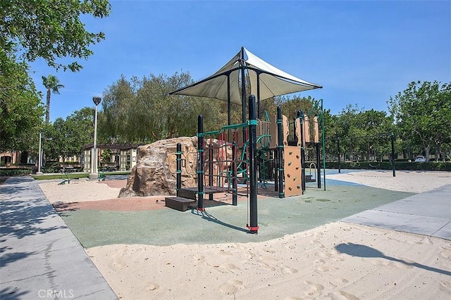 view of jungle gym