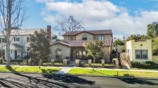 view of mediterranean / spanish house