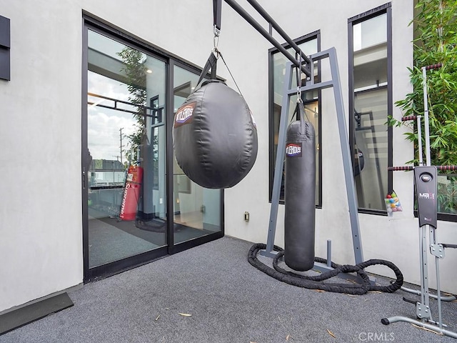 view of exercise room