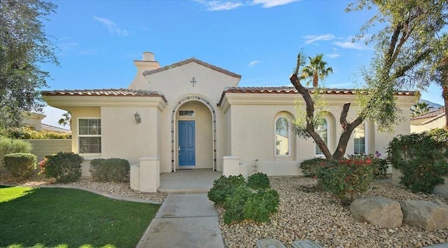 view of mediterranean / spanish house