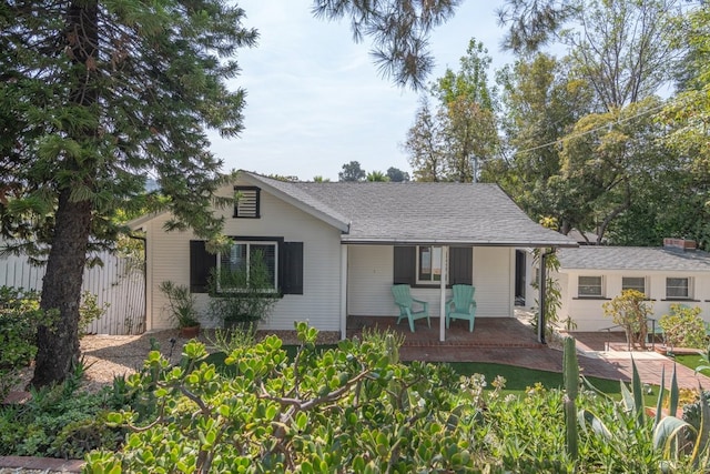 view of front of house featuring a patio area