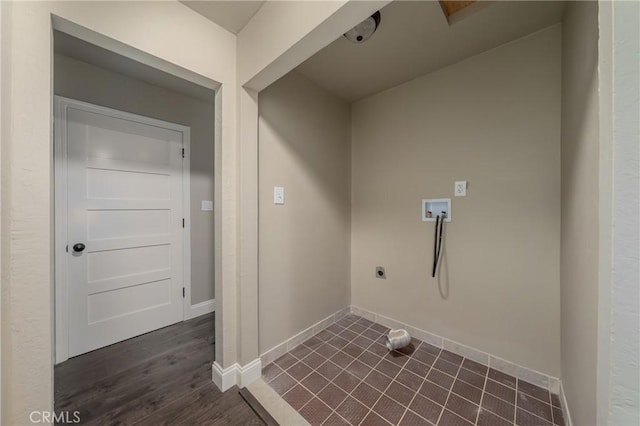 laundry area featuring hookup for a washing machine and electric dryer hookup