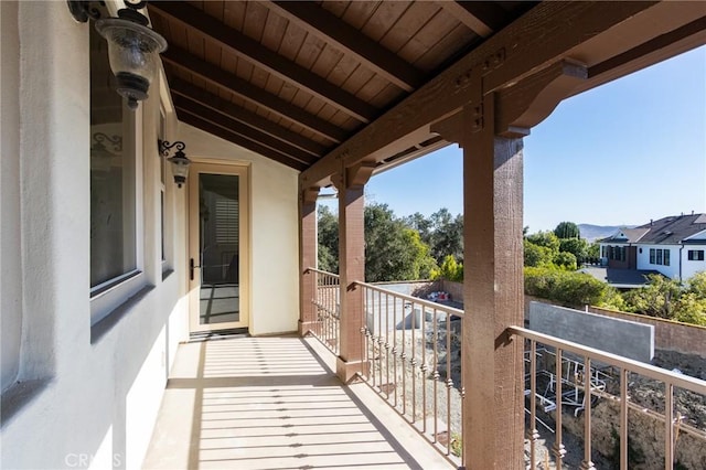 view of balcony