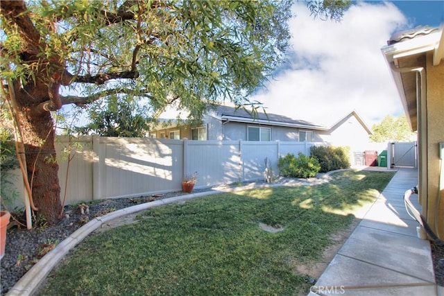 view of property exterior with a lawn