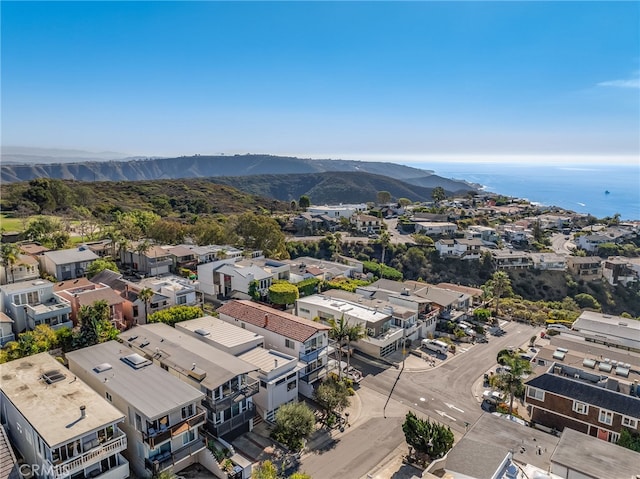 aerial view featuring a mountain view