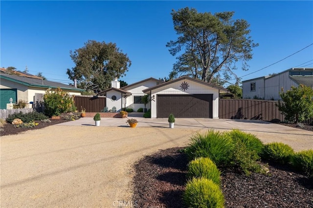 ranch-style home with a garage