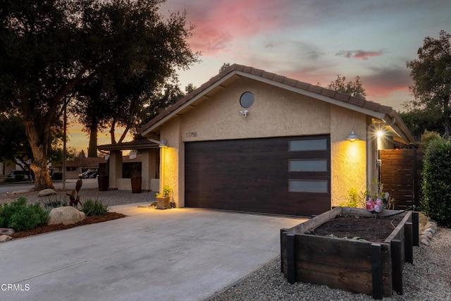 view of front of house featuring a garage