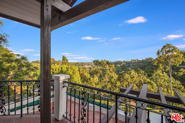 view of balcony