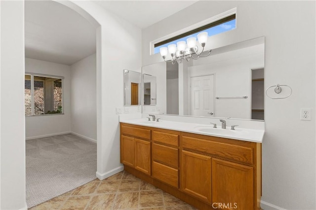 bathroom featuring vanity