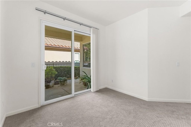 view of carpeted empty room