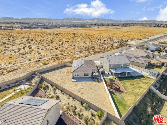 bird's eye view featuring a mountain view