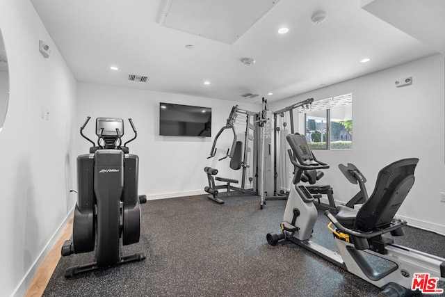 view of workout room