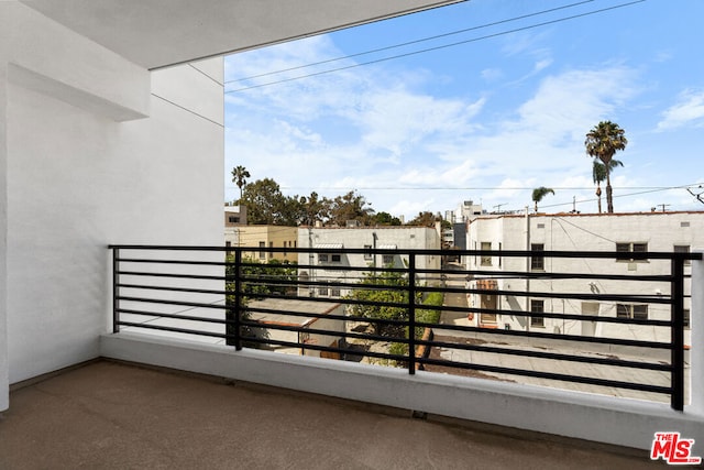 view of balcony