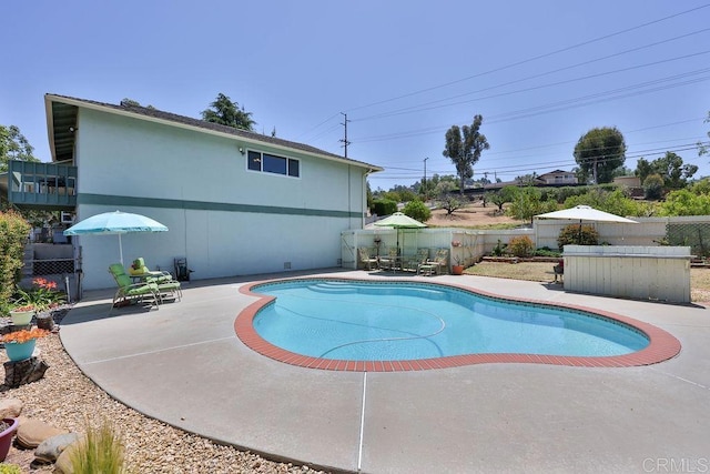 view of pool with a patio